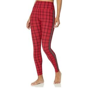 ALO Yoga Occasion Plaid Leggings. Red. Size Small